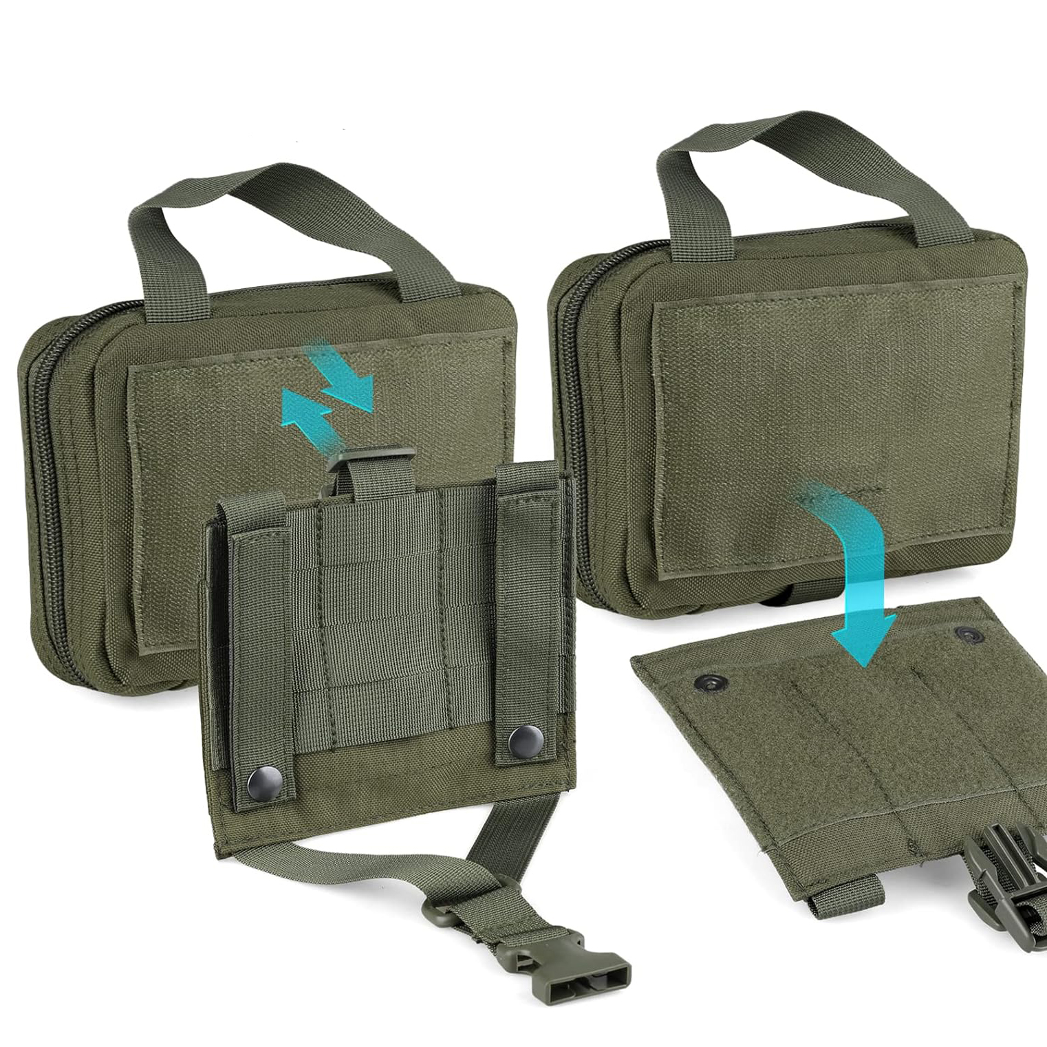 Tactical EMT Pouch, Rip Away Medical Pouches Ifak Tear-Away Kitemergencia de primeros auxilios Bolsa de supervivencia para viajar al aire libre
