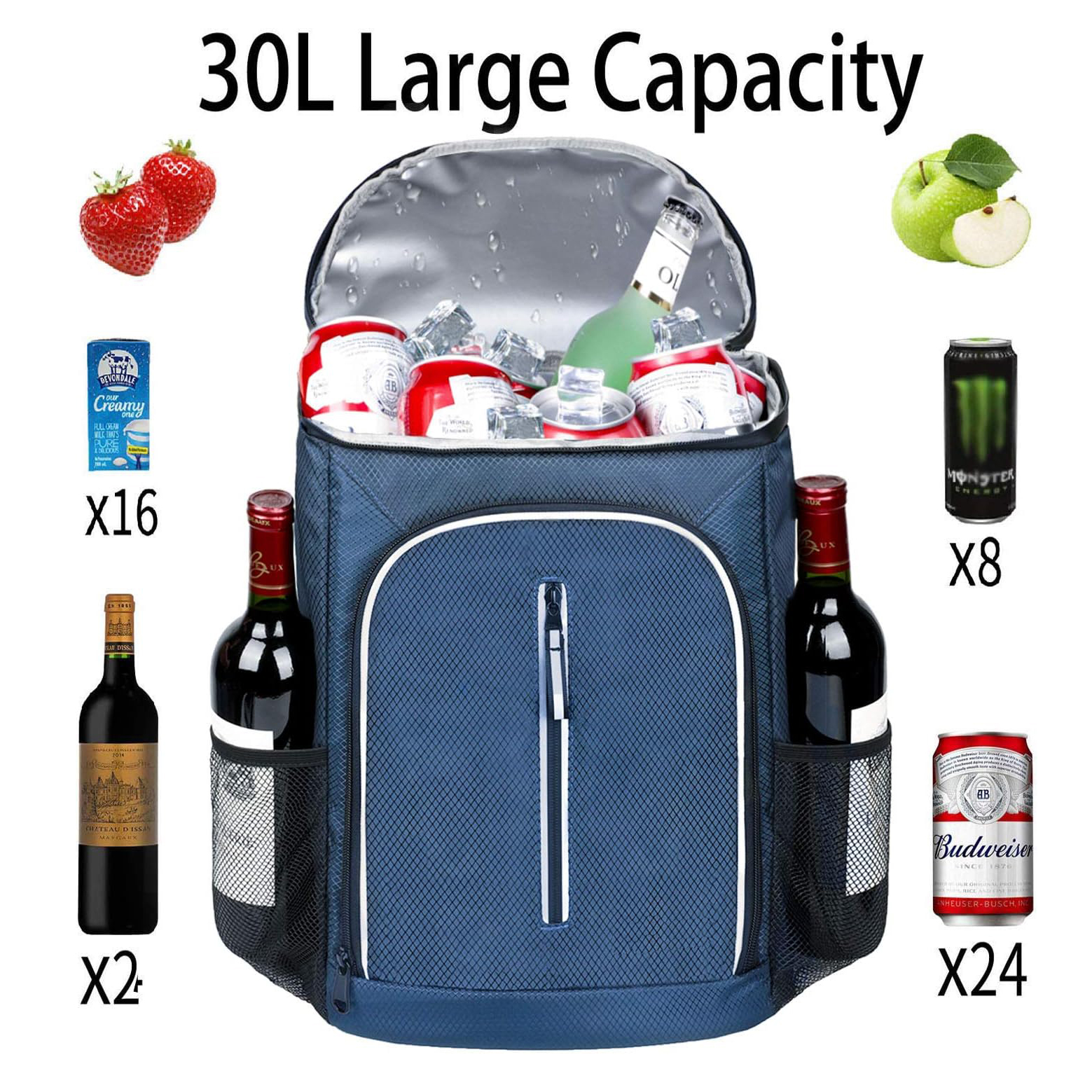  Mochila portátil bolsa de picnic de picnic refrigerador mochila bolsas refrigerador bolsas de refrigerador