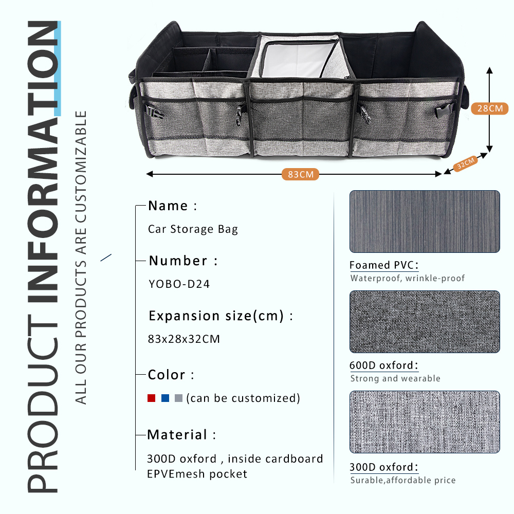 Caja plegable organizador de asiento de coche multifunción de gran capacidad organizador de maletero de coche organizador de asiento trasero de coche enfriador