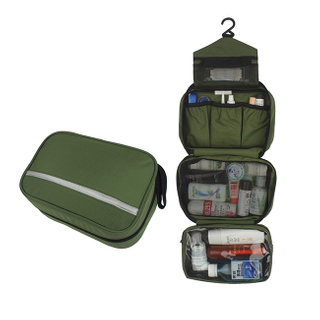 Maquillaje resistente al agua Bolsa de cosméticos Organizador de artículos de tocador de viaje Bolso cosmético Folderbale