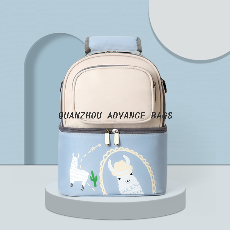 Organizador térmico para llevar el almuerzo, bolsa de asas, transporte aislado, bolsa de almuerzo de leche materna para mujeres, bolsa de almuerzo con mochila con correa para el hombro