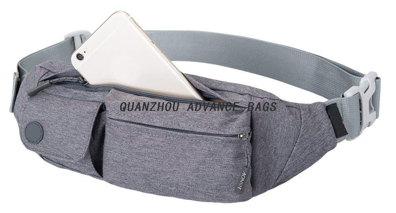 Promoción al por mayor Moda impermeable Deporte al aire libre Correr Riñonera Logotipo personalizado Sencillo Hombres Mujeres Riñonera informal Riñonera