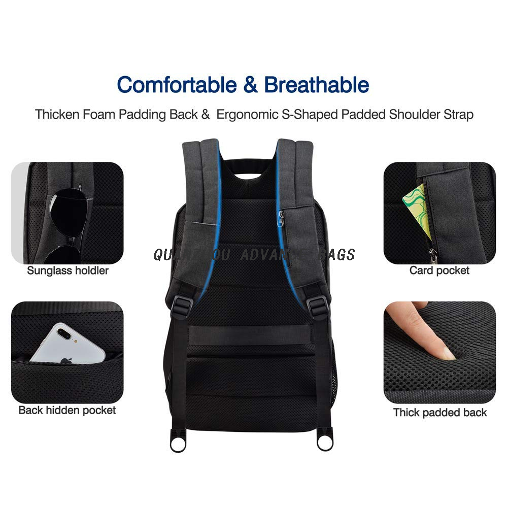 2021 Advance Mochila de negocios de viaje para deportes al aire libre de gran capacidad Mochila de carga USB y mochila de ocio Mochila para computadora portátil