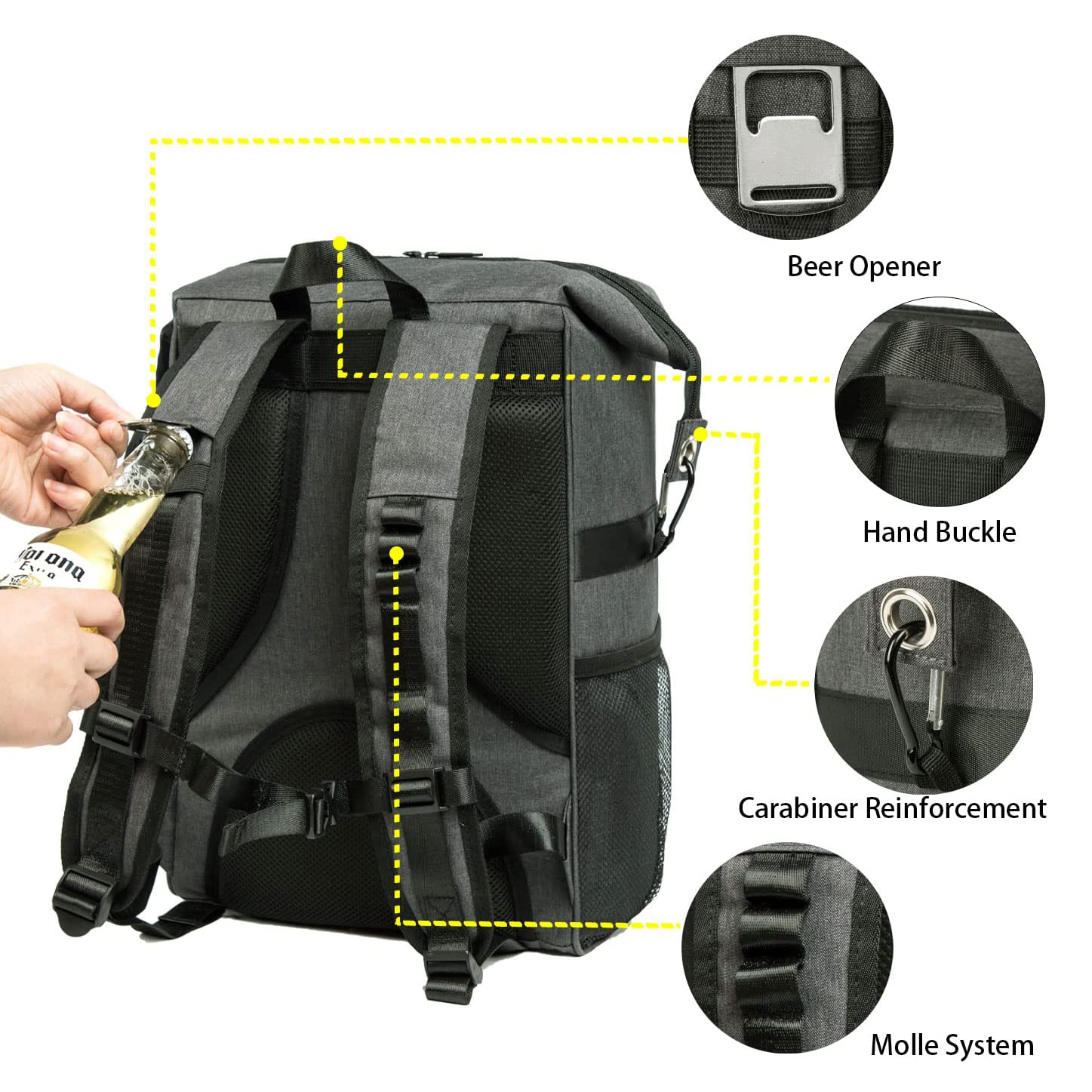 Mochila universitaria de la escuela de negocios de la escuela de negocios Daypack mochila mochila grande de viajes mochila en la mochila, senderismo