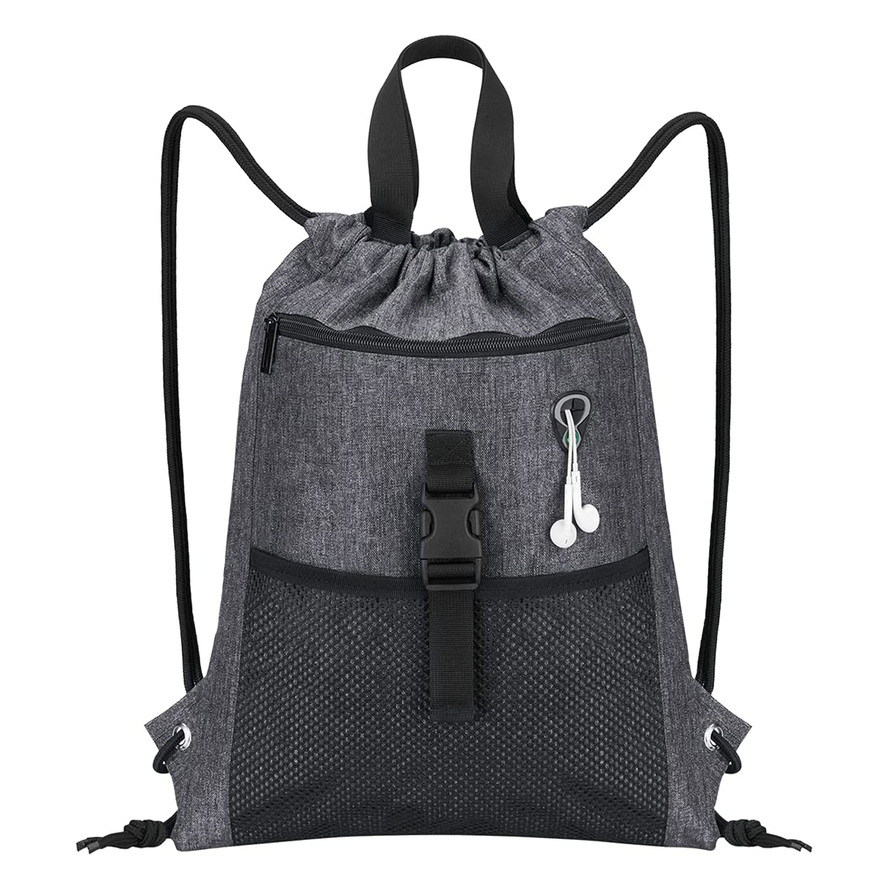 Bolsa de mochila con cordón con bolsas Saco deportivo con mango de mochila con cordón Viajes para hombres Mujeres