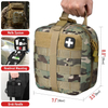 Bolsa de primeros auxilios tácticos, bolsas de EMT RIP-Avance Military Ifak Medical Bag Medical Emergency Survival Kit Diseño de liberación rápida incluye parche de cruz roja