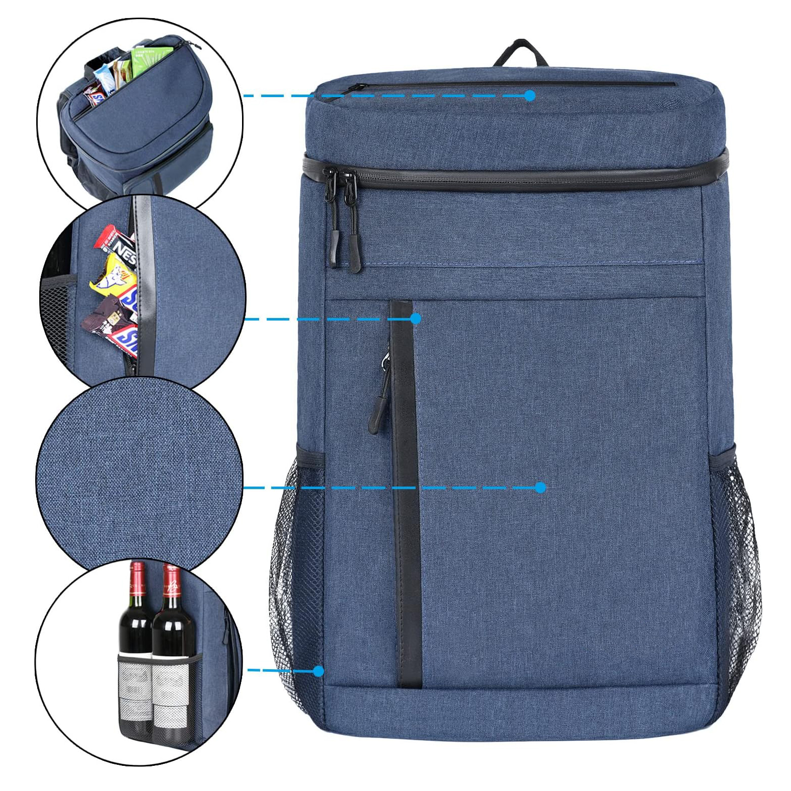  Mochila portátil bolsa de picnic de picnic refrigerador mochila bolsas refrigerador bolsas de refrigerador