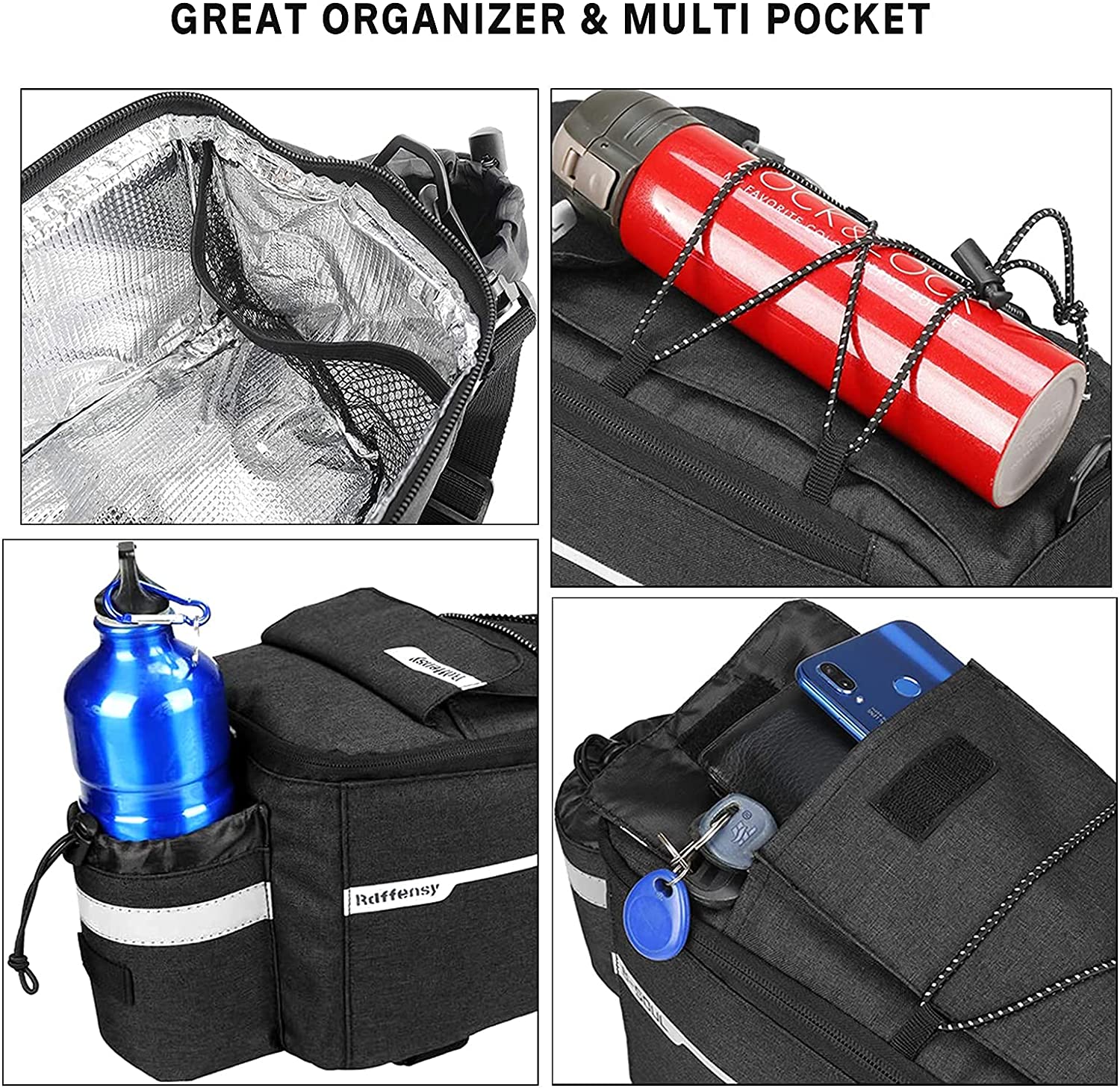 Bolsa de transporte para bicicleta de viaje impermeable profesional impermeable bicicleta de montaña bicicleta de carretera doble alforja bolsa trasera portabicicletas bolsa de viaje para marco