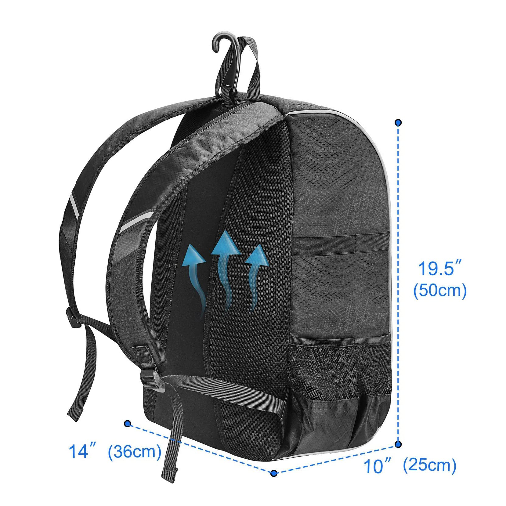 Mochila de béisbol de gimnasio para hombres bolsas de fútbol con ballcompartment y compartimento de zapatos para béisbol, fútbol, ​​entrenamiento de voleibol