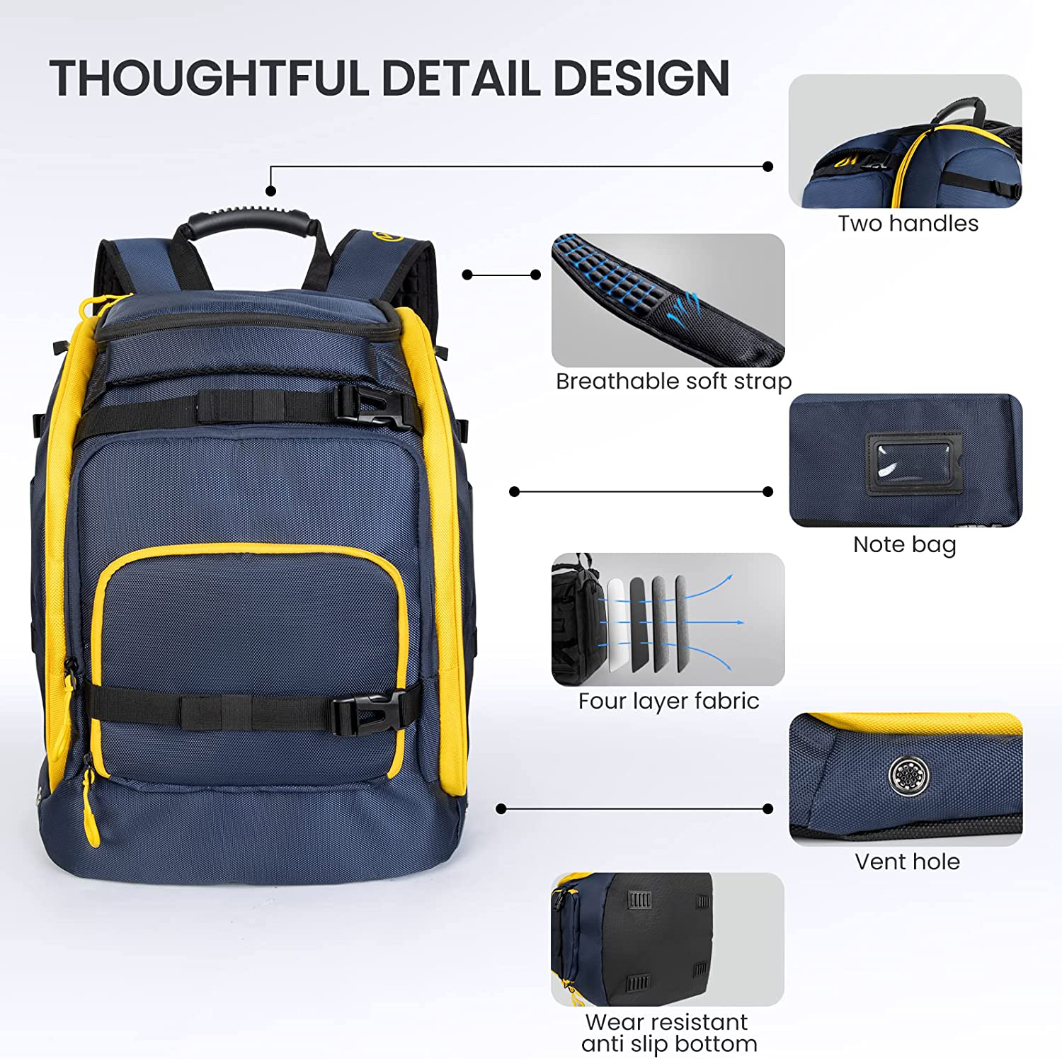 Bolso de arranque de esquí de fábrica multifuncional Sport al aire libre Bolsa de mochila Bolsa de senderismo