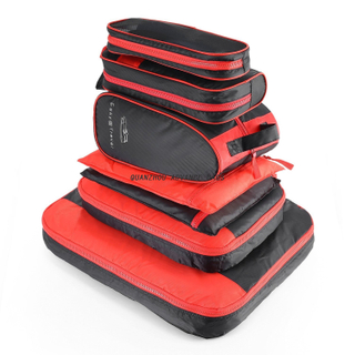 Juego de bolsas organizadoras de viaje BOLSA plegable ligera Bolsas organizadoras de equipaje de viaje 7 piezas Juego de bolsas de cubos de embalaje Personalizado a prueba de agua