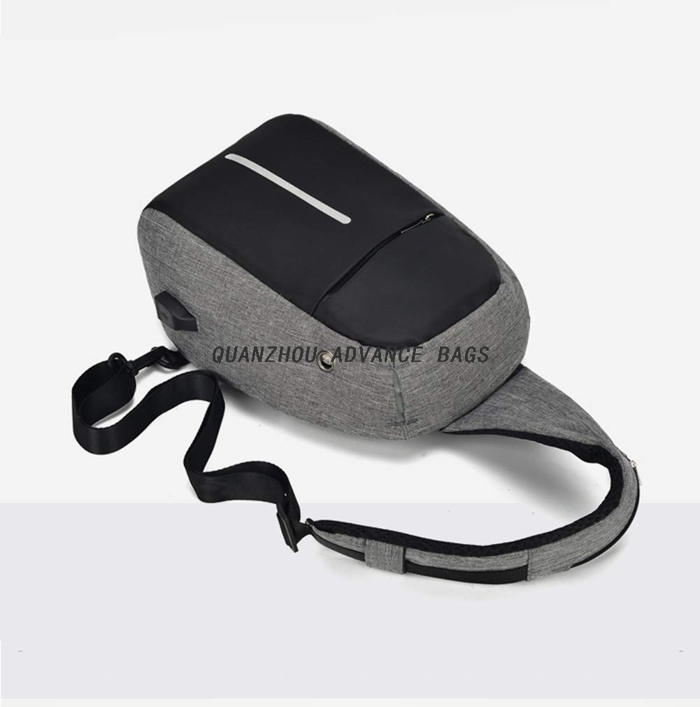 Comercio al por mayor antirrobo logotipo personalizado bandolera Senderismo Viajes Deportes Sling Bag Crossbody Messenger Sling Bag