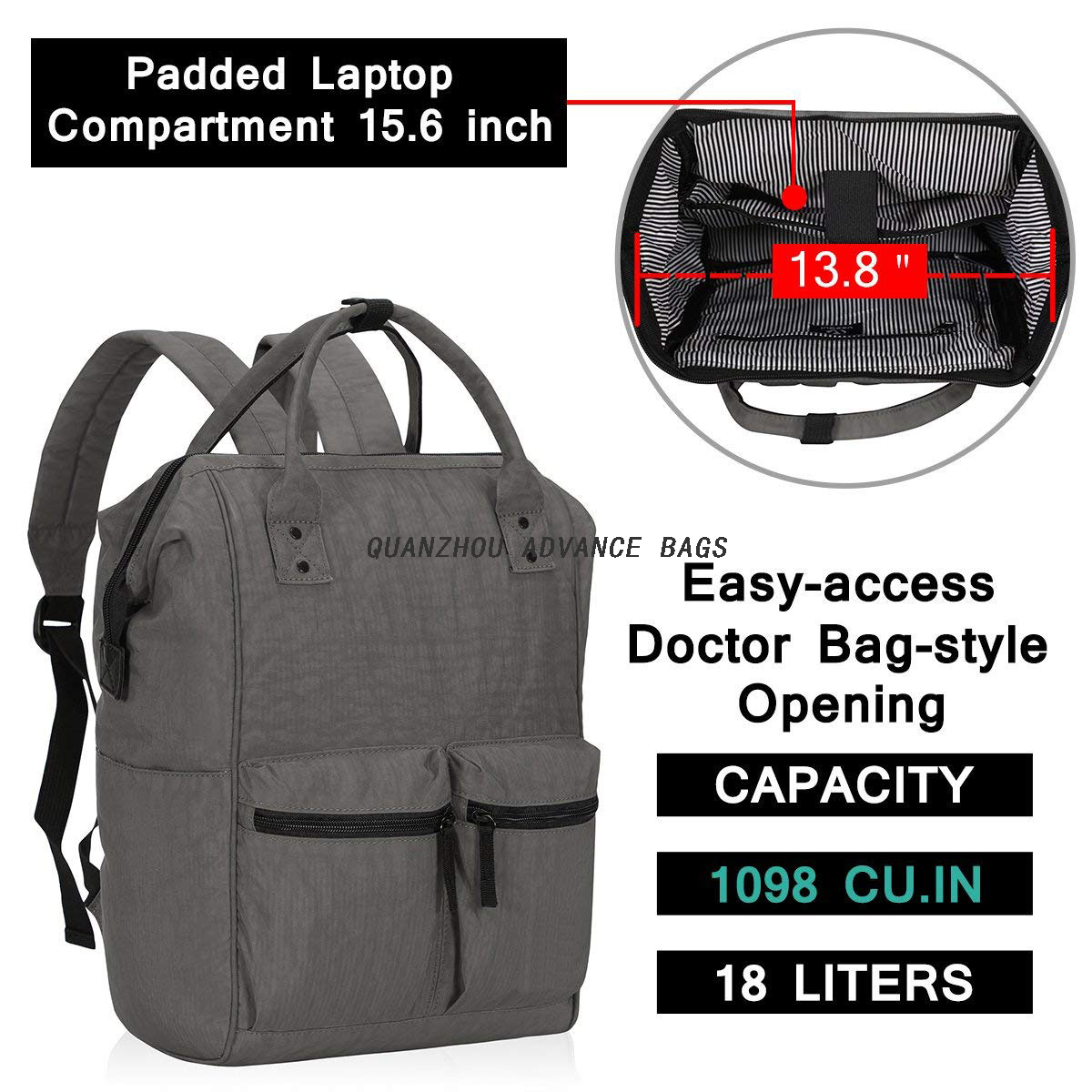 Mochila impermeable para pañales de mamá de gran capacidad, mochila convertible para viajes, bolsa de pañales para bebés