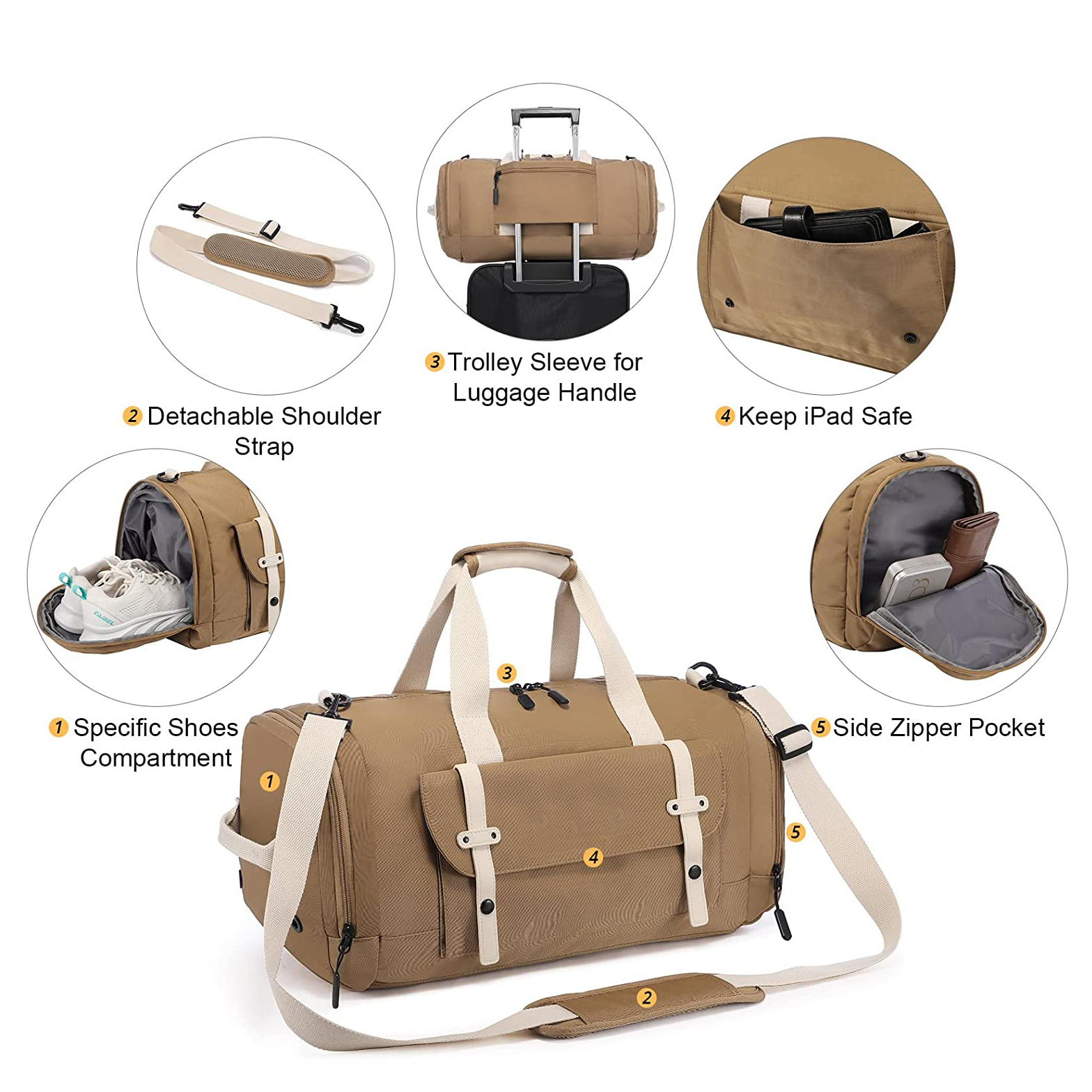 Bolsa de viaje Bolsa de gimnasia Bolsa de deportes Bolsas al aire libre bolsas de lona duradera