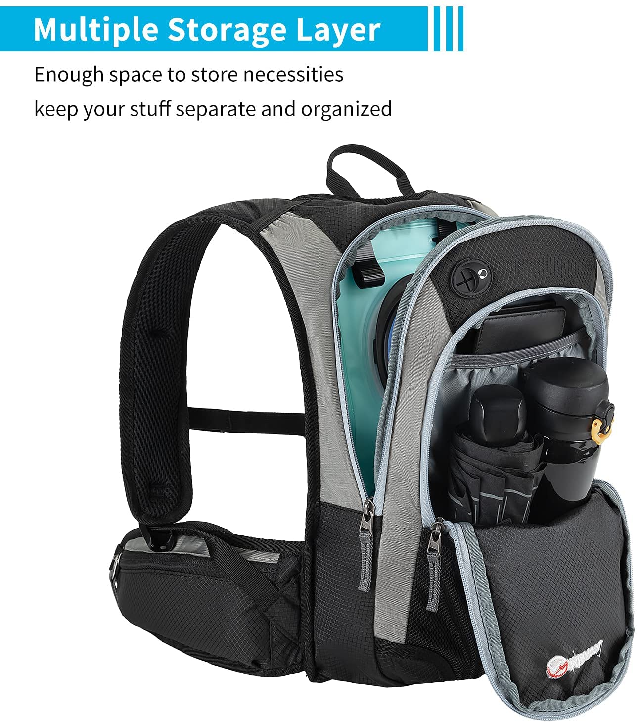 2021 Bolsa para montar en bicicleta al aire libre Senderismo Deporte Hombres Ciclismo Paquete para correr Mochila de hidratación resistente Mochila de hidratación Bolsa