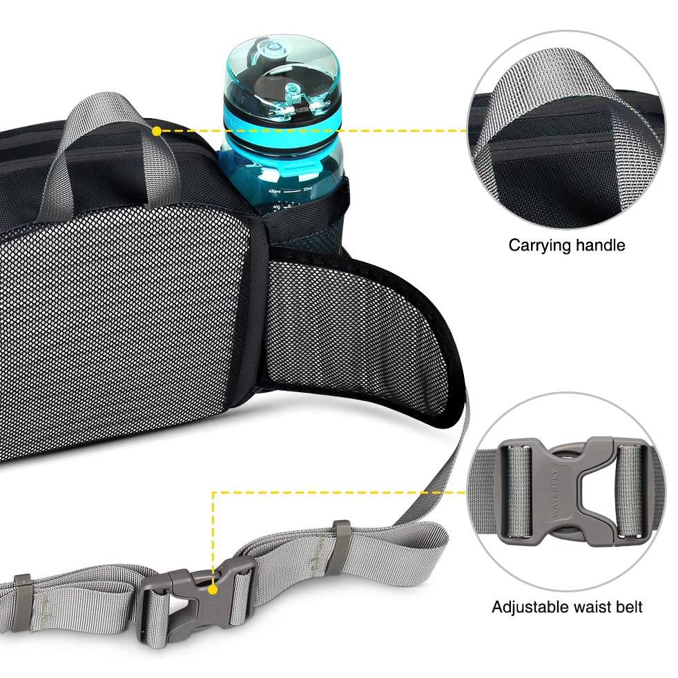 Riñonera colorida de alta calidad para deportes al aire libre, riñonera informal para correr y correr con logotipo personalizado, riñonera informal para hombre y mujer