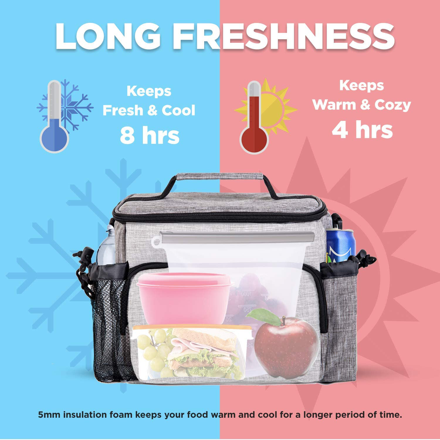 Bolsa portátil Bolsa de picnic Refrigerador Mochila Bolsas enfriadoras de alimentos Bolsa de nevera Suministros isotérmicos para acampar Almuerzo térmico Bolsa térmica aislada para alimentos Bolsa enfriadora para exteriores