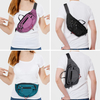 Riñonera colorida de alta calidad para deportes al aire libre, para correr, para bicicleta, con logotipo personalizado, riñonera informal sencilla para hombres y mujeres