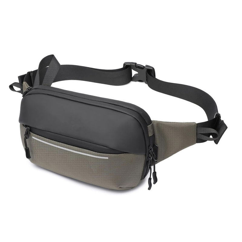 Pack Fanny Pack Impermeable Bag Pack Men Mujeres Bum Bum Bum con soporte de botella de agua Correa ajustable Adecuado para el entrenamiento al aire libre Traking Cycling Bolsa Bolsa