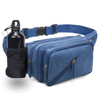 Pack Fanny Pack Impermeable Bag Pack Men Mujeres Bum Bum Bum con soporte de botella de agua Correa ajustable Adecuado para el entrenamiento al aire libre Traking Cycling Bolsa Bolsa