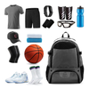 Mochila de baloncesto para hombres, bolsa de fútbol con compartimento para pelotas y compartimento para zapatos para baloncesto, fútbol, ​​entrenamiento de voleibol