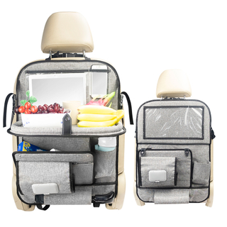 2021 ODM y OEM Protectores de respaldo de asiento de automóvil Organizador de asiento trasero Organizador de asiento trasero con soporte para tableta táctil