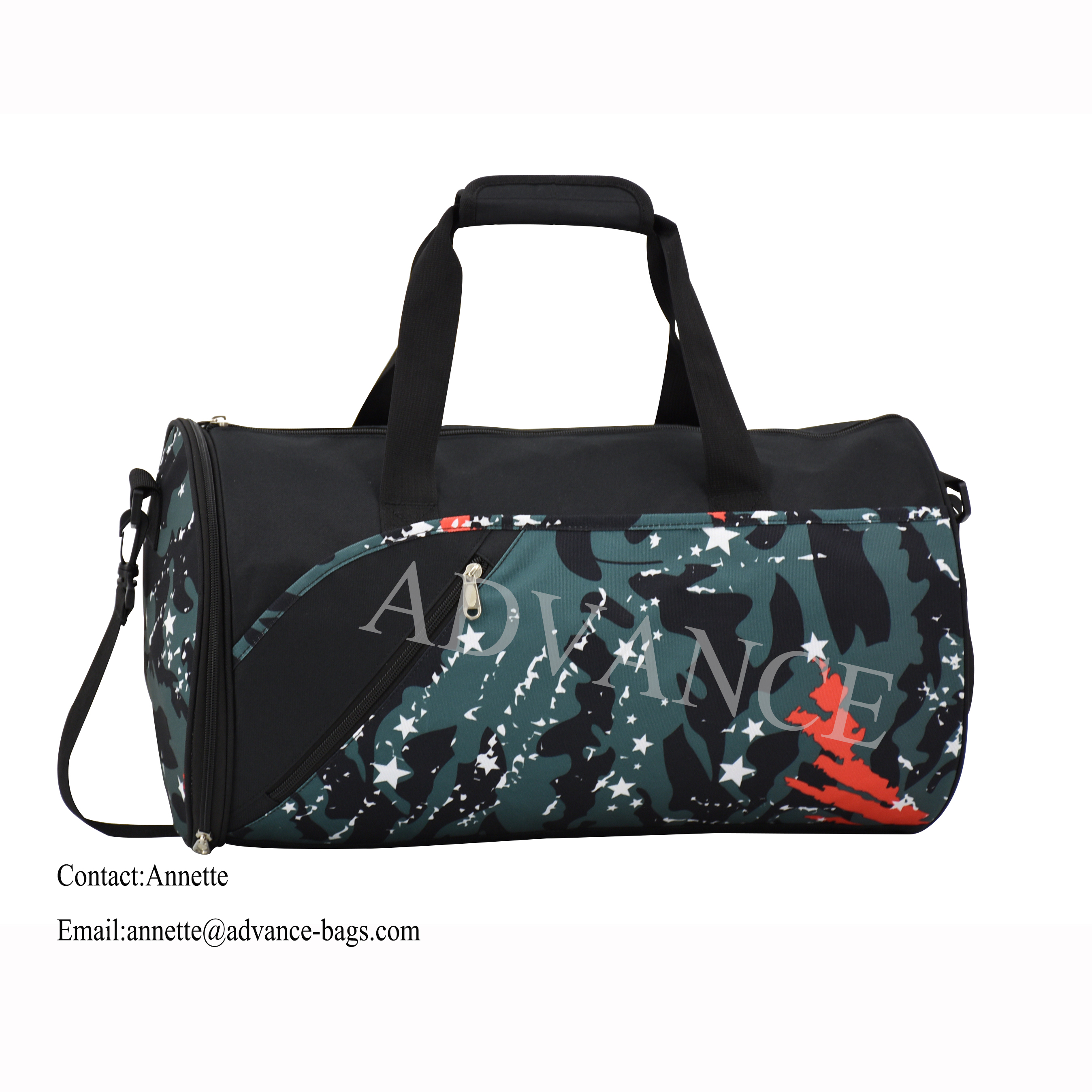 2021 Advance Custom Equipaje Bolsas de viaje Bolsa de lona con compartimento al aire libre para deportes de gimnasio de alta capacidad con compartimento para zapatos