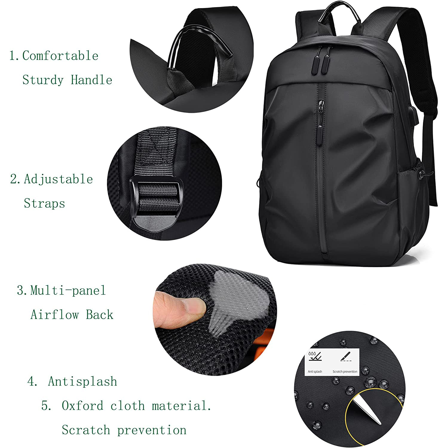 Mochila universitaria Escuela de negocios de negocios al aire libre Viajes Daypack Laptop mochila 