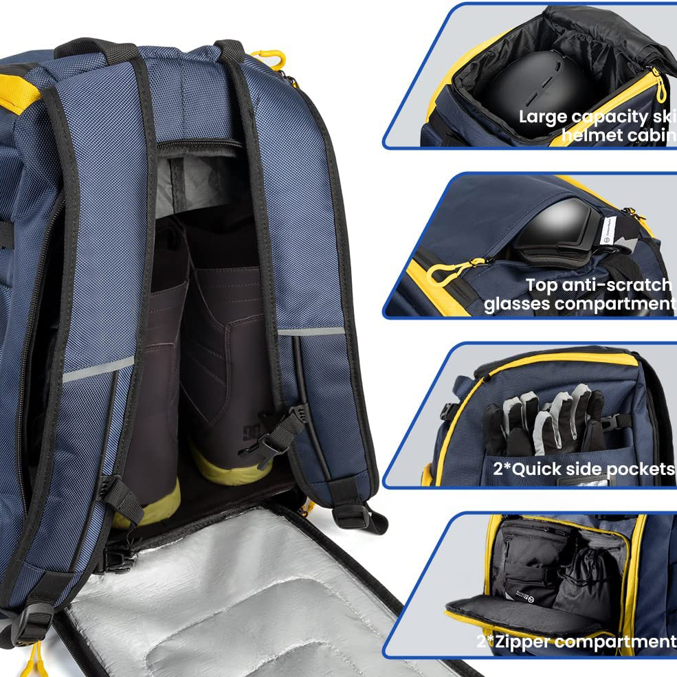 Bolso de arranque de esquí de fábrica multifuncional Sport al aire libre Bolsa de mochila Bolsa de senderismo