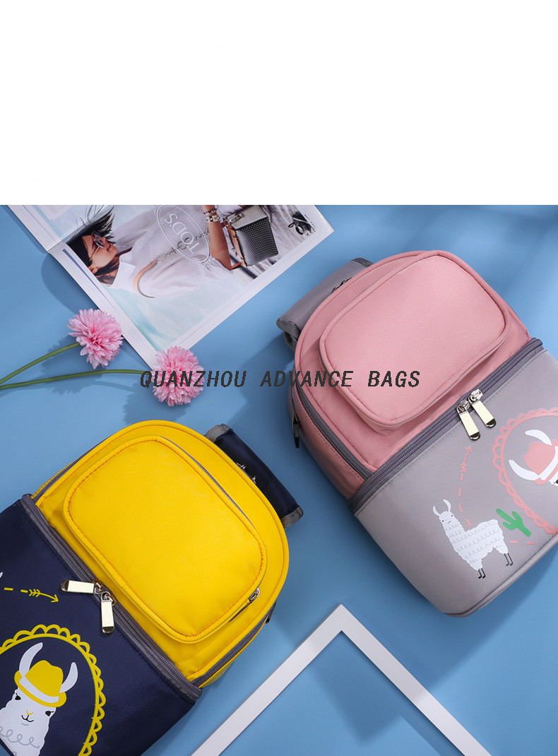 Organizador térmico para llevar el almuerzo, bolsa de asas, transporte aislado, bolsa de almuerzo de leche materna para mujeres, bolsa de almuerzo con mochila con correa para el hombro