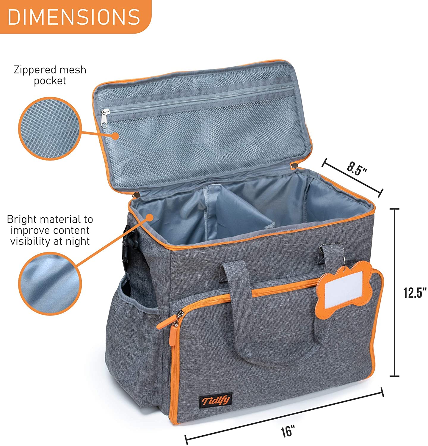 Bolsa de viaje liviana para exteriores de alta calidad para mascotas, bolsa organizadora de mascotas para perros y gatos