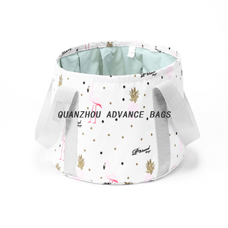 Bolsa de almacenamiento de viaje de cubo plegable multipropósito avanzado de alta calidad Bolsa de bañera de pie de viaje ligera portátil