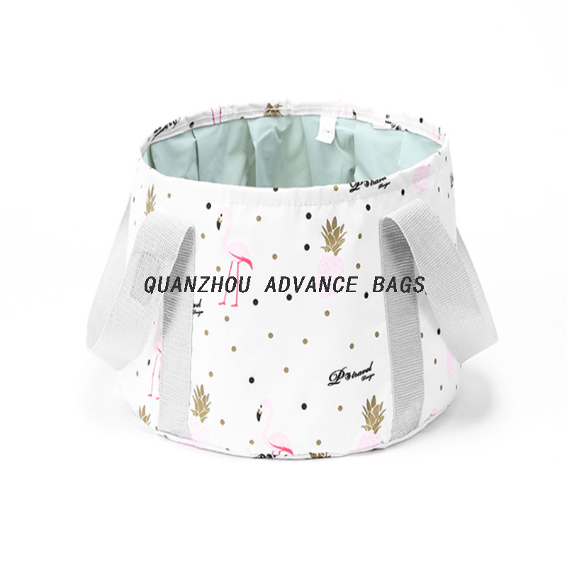 Bolsa de almacenamiento de viaje de cubo plegable multipropósito avanzado de alta calidad Bolsa de bañera de pie de viaje ligera portátil