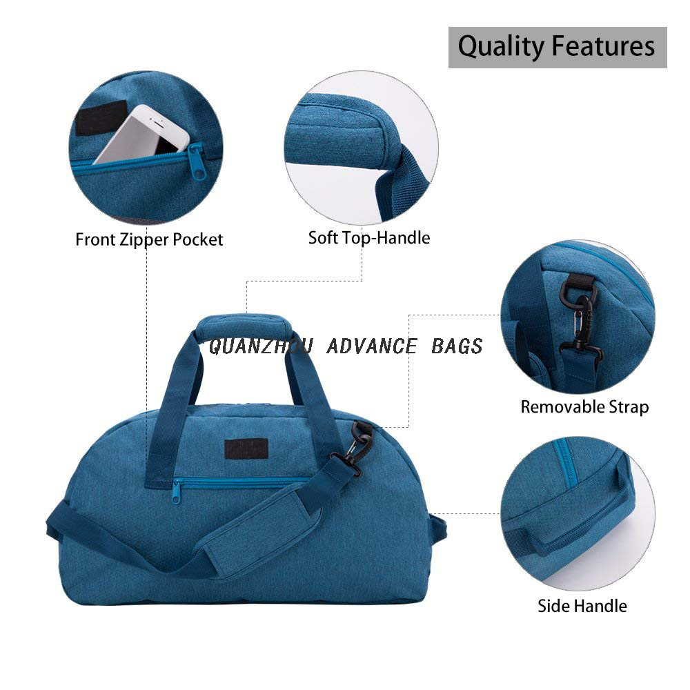 Bolsos de lona del viaje de los deportes al aire libre de la gran capacidad de Folderble personalizados que caminan el bolso del gimnasio del bolso del viaje