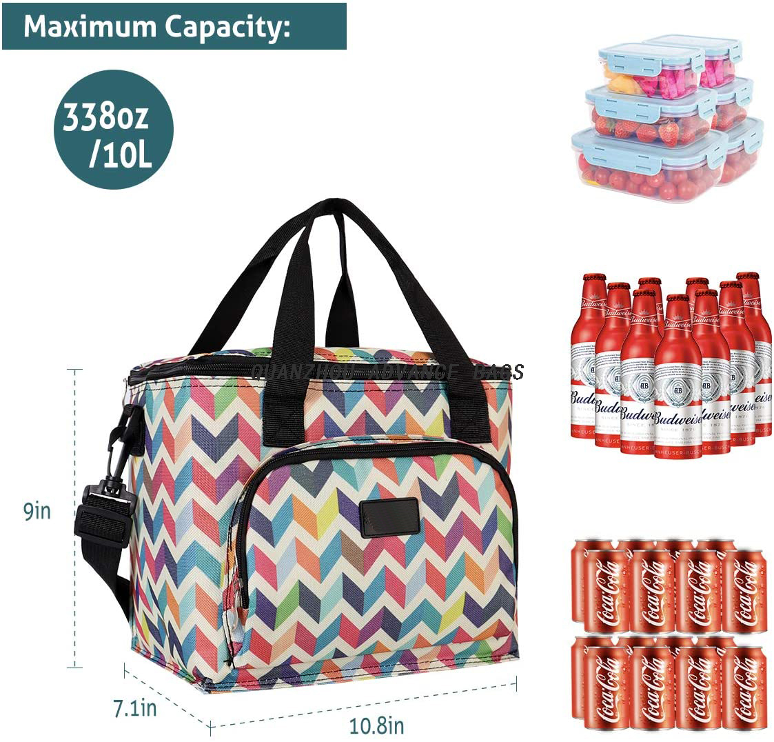 El bolso portátil del almuerzo térmico al por mayor avanzado para el OEM acepta el bolso aislado del refrigerador de la comida del logotipo modificado para requisitos particulares Bolso más fresco al aire libre