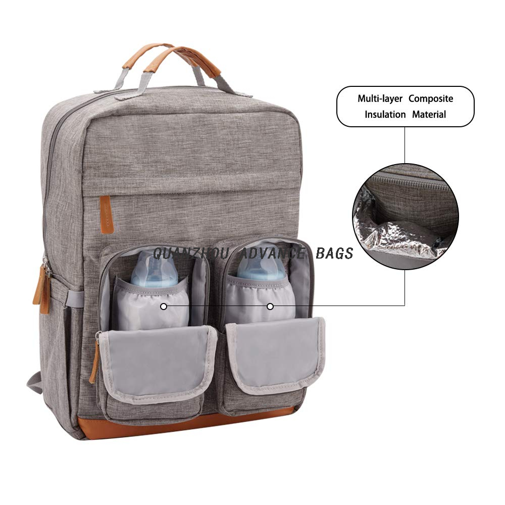 Bolsas de bebé multiusos plegables de fábrica, mochilas para pañales de viaje para bebés, mochilas para pañales para bebés