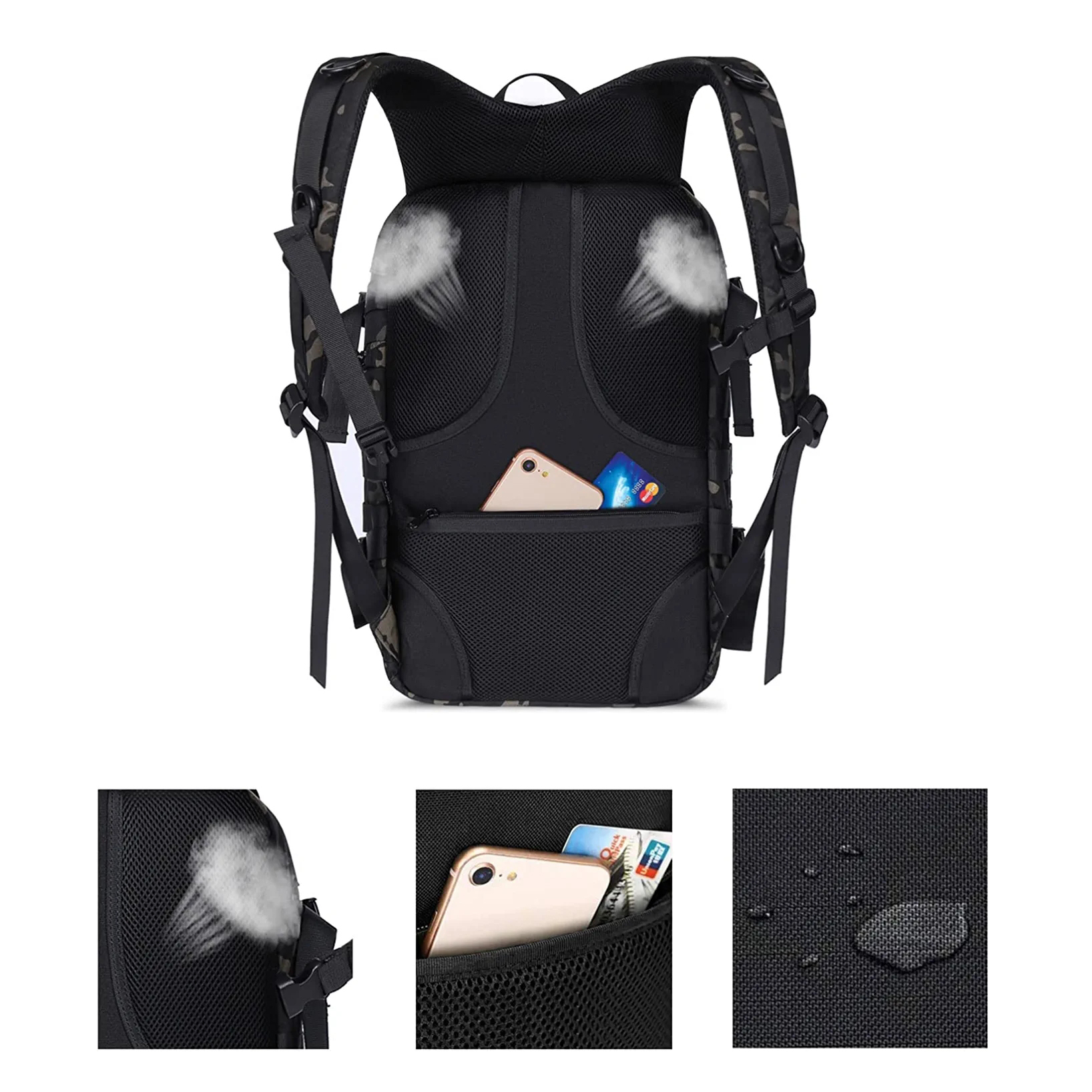 2023 mochila militar de viaje al aire libre mochila mochila de viajes