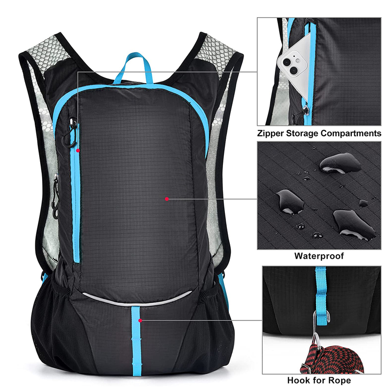 Bolsa para montar en bicicleta al aire libre de alta calidad, senderismo, deporte, hombres, ciclismo, mochila para correr, mochila de hidratación resistente, mochila de hidratación