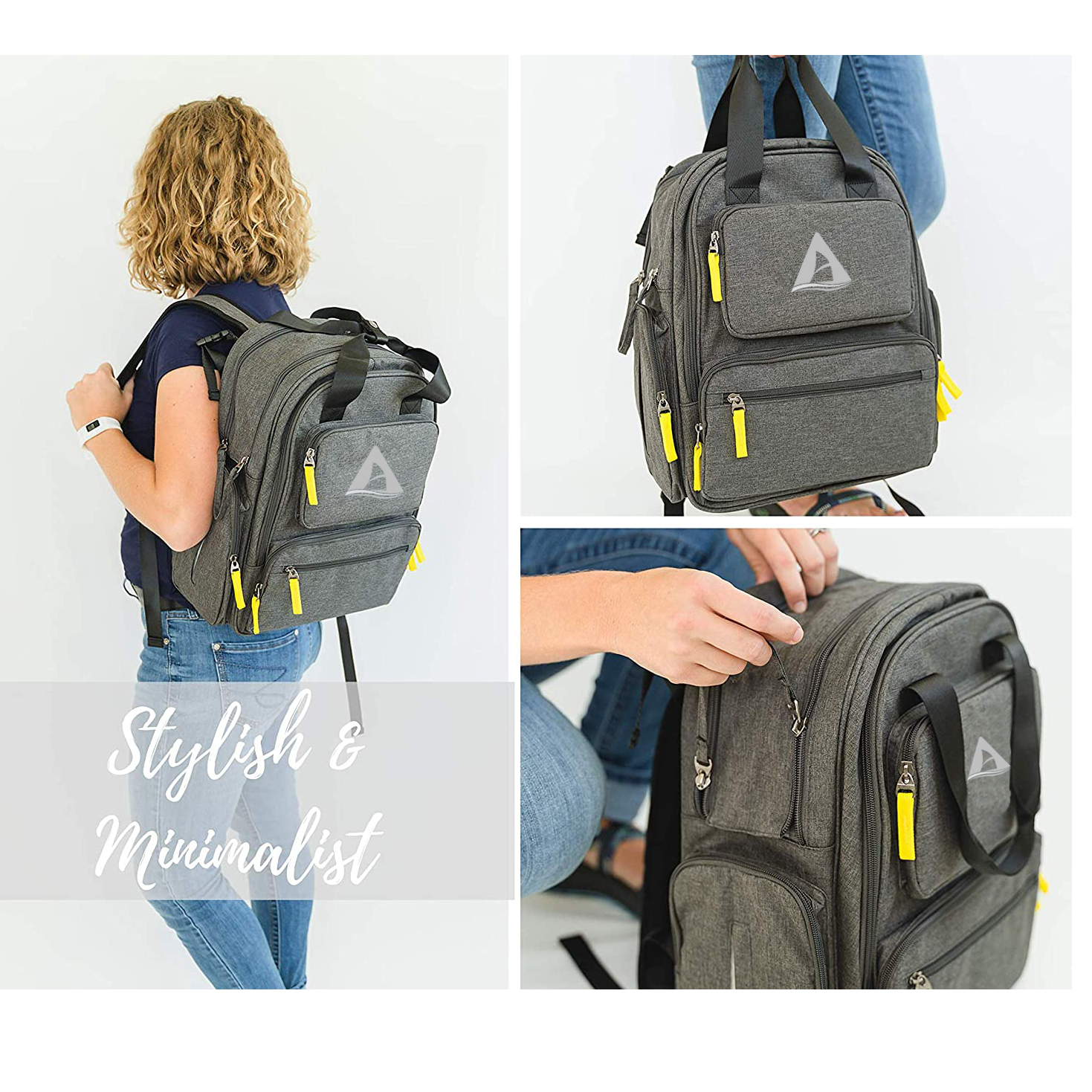 Wholsale impermeable de gran capacidad mamá bolsa de pañales mochila de viaje al aire libre bolsa de pañales mochila