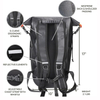2024 suministro una mochila impermeable de bolsa seca para hombres y mujeres, 25L, mediano/grande, enrollable, para navegar, kayak, buceo, caminata, motocicleta +bolsillos flotantes, livianos y de botella de agua