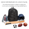 Mochila de baloncesto GYM para hombre, bolsa de fútbol con compartimento para pelotas y compartimento para zapatos para baloncesto, fútbol, ​​entrenamiento de voleibol
