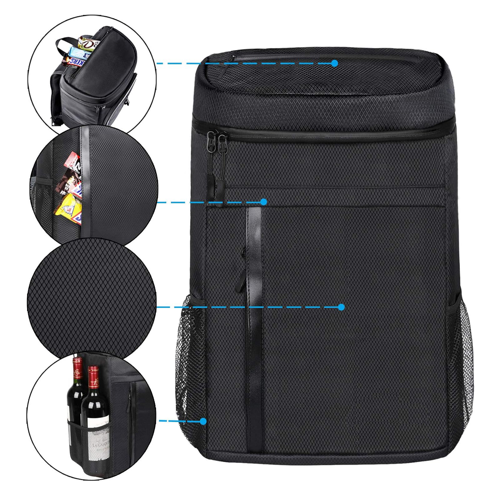 Mochila portátil bolsa de picnic de picnic refrigerador mochila bolsas refrigerador bolsas de refrigerador