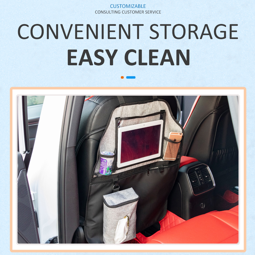 Organizador del asiento trasero del organizador del asiento trasero del coche de los protectores del respaldo del asiento del coche del ODM 2021 y del OEM