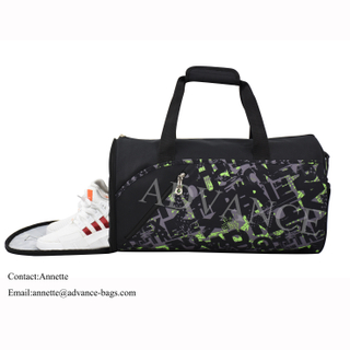 2021 Advance Custom Equipaje Bolsas de viaje Bolsa de lona con compartimento al aire libre para deportes de gimnasio de alta capacidad con compartimento para zapatos