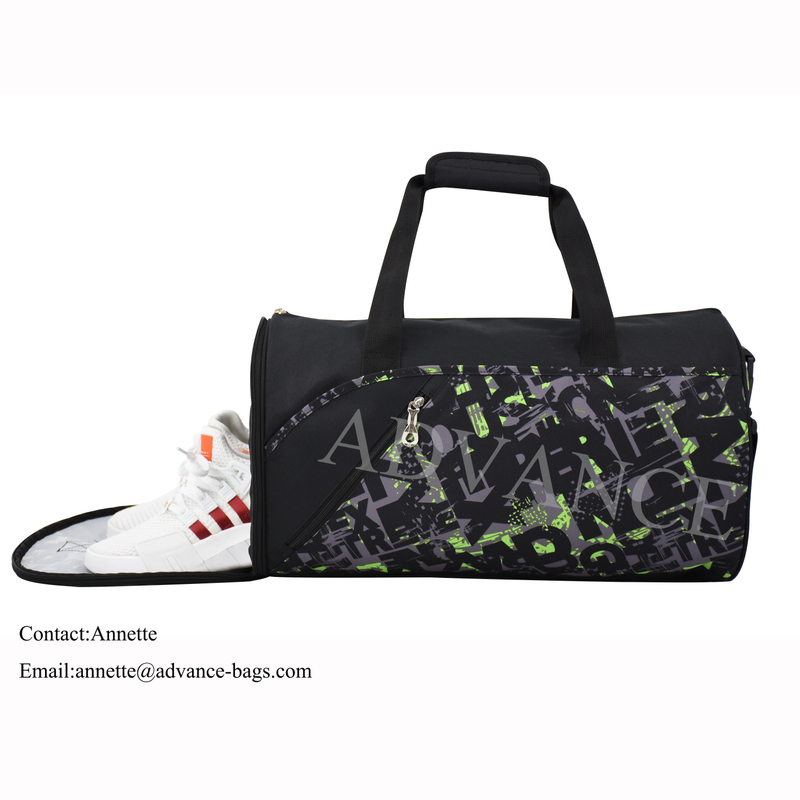 2021 Advance Custom Equipaje Bolsas de viaje Bolsa de lona con compartimento al aire libre para deportes de gimnasio de alta capacidad con compartimento para zapatos