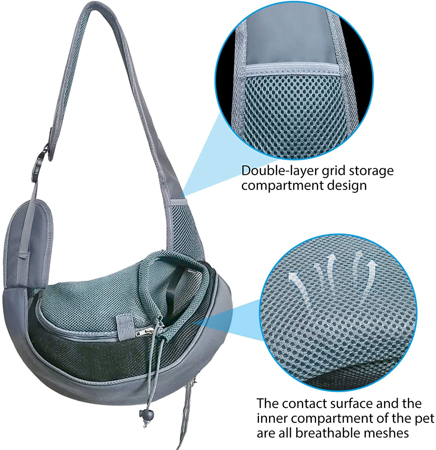 Transporte de mascotas Transportín de transporte de perros Bolsa aprobada por la aerolínea Transportador de mascotas plegable Transportador de mascotas de alta calidad