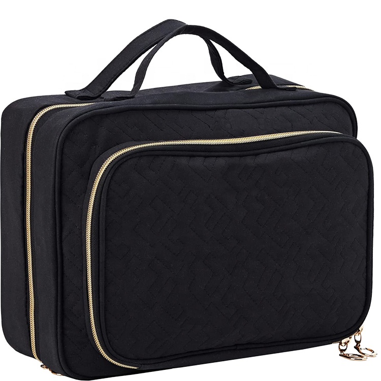 Maquillaje resistente al agua Bolsa de cosméticos Organizador de artículos de tocador de viaje Bolso cosmético Folderbale