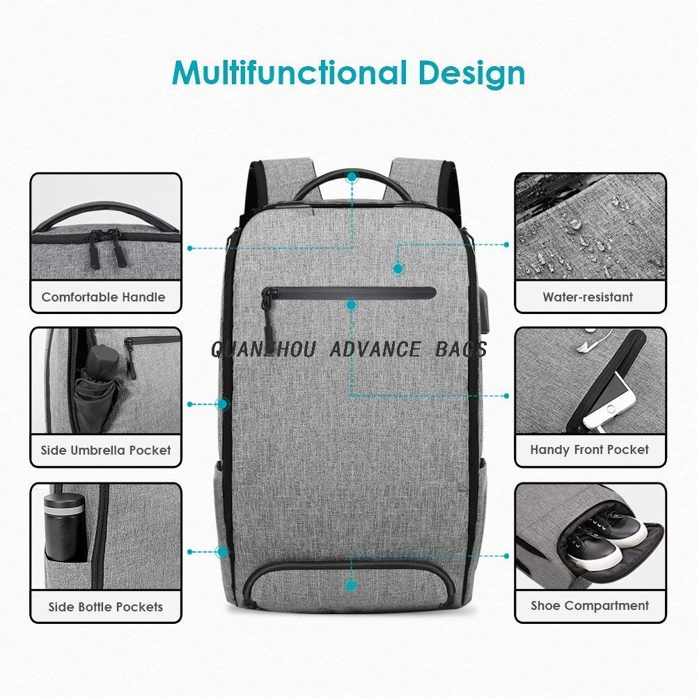 Maletín con carga USB antirrobo, bolsos para portátil, mochila para ordenador portátil de negocios, mochila universitaria, mochila de viaje, mochila para ordenador portátil para hombres y mujeres