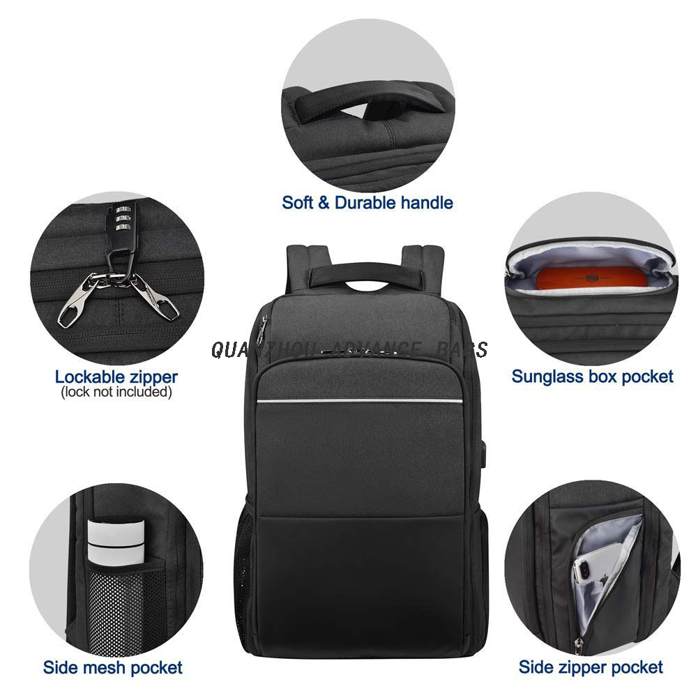 2021 Advance Mochila de negocios de viaje para deportes al aire libre de gran capacidad Mochila de carga USB y mochila de ocio Mochila para computadora portátil