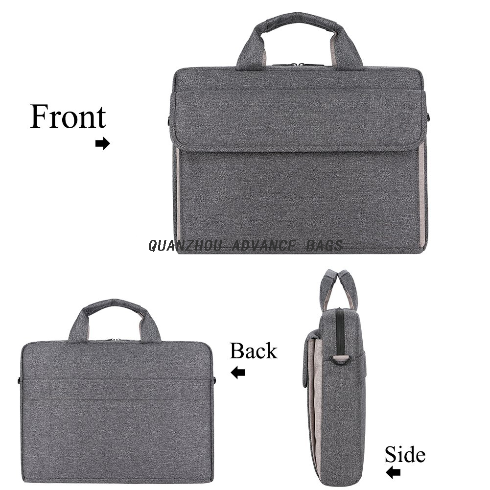 Bolsa de ordenador portátil personalizada de fábrica de 15,6 pulgadas y fundas de alta calidad Bolsa de mensajero para ordenador